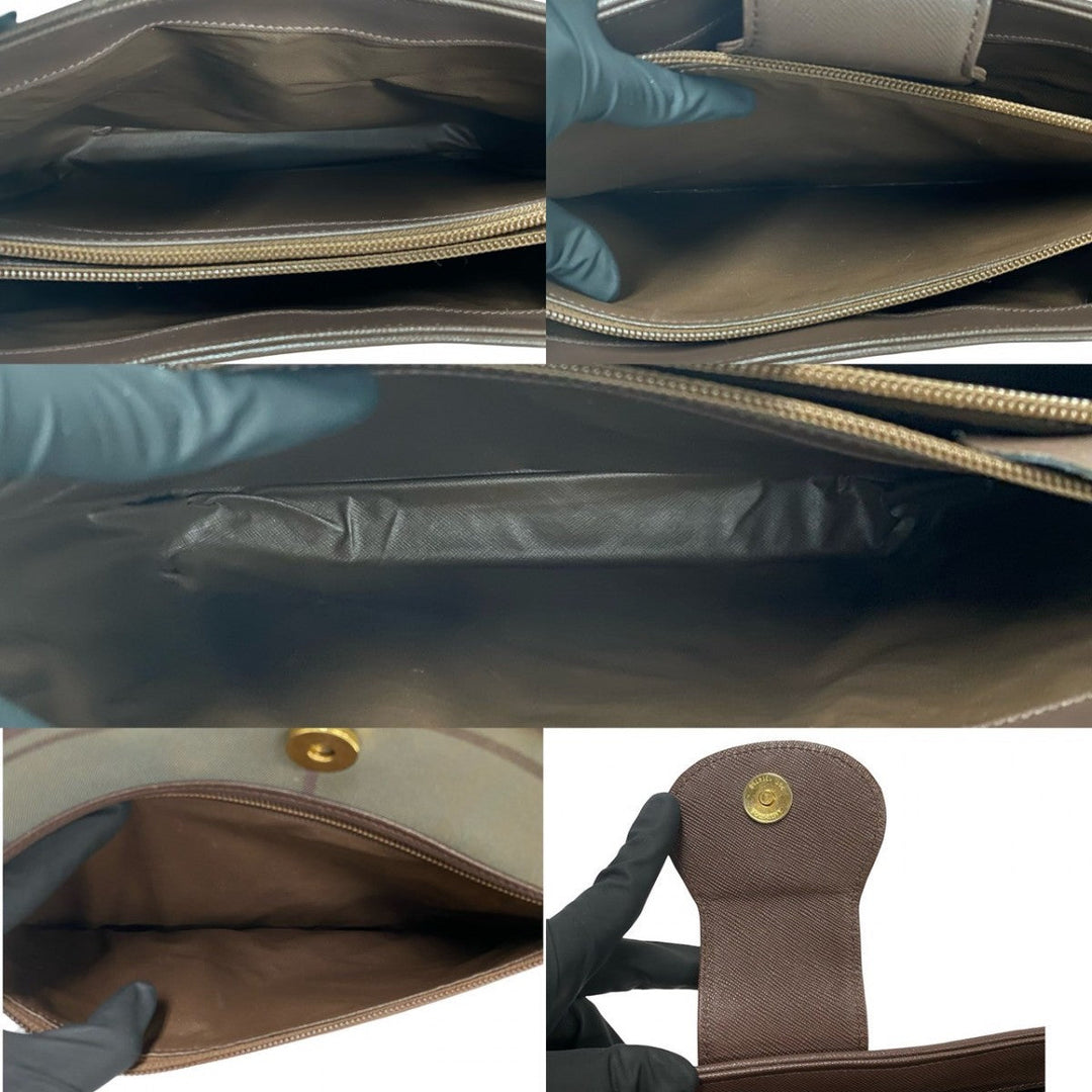 BURBERRY Shoulder Bag canvas Brown