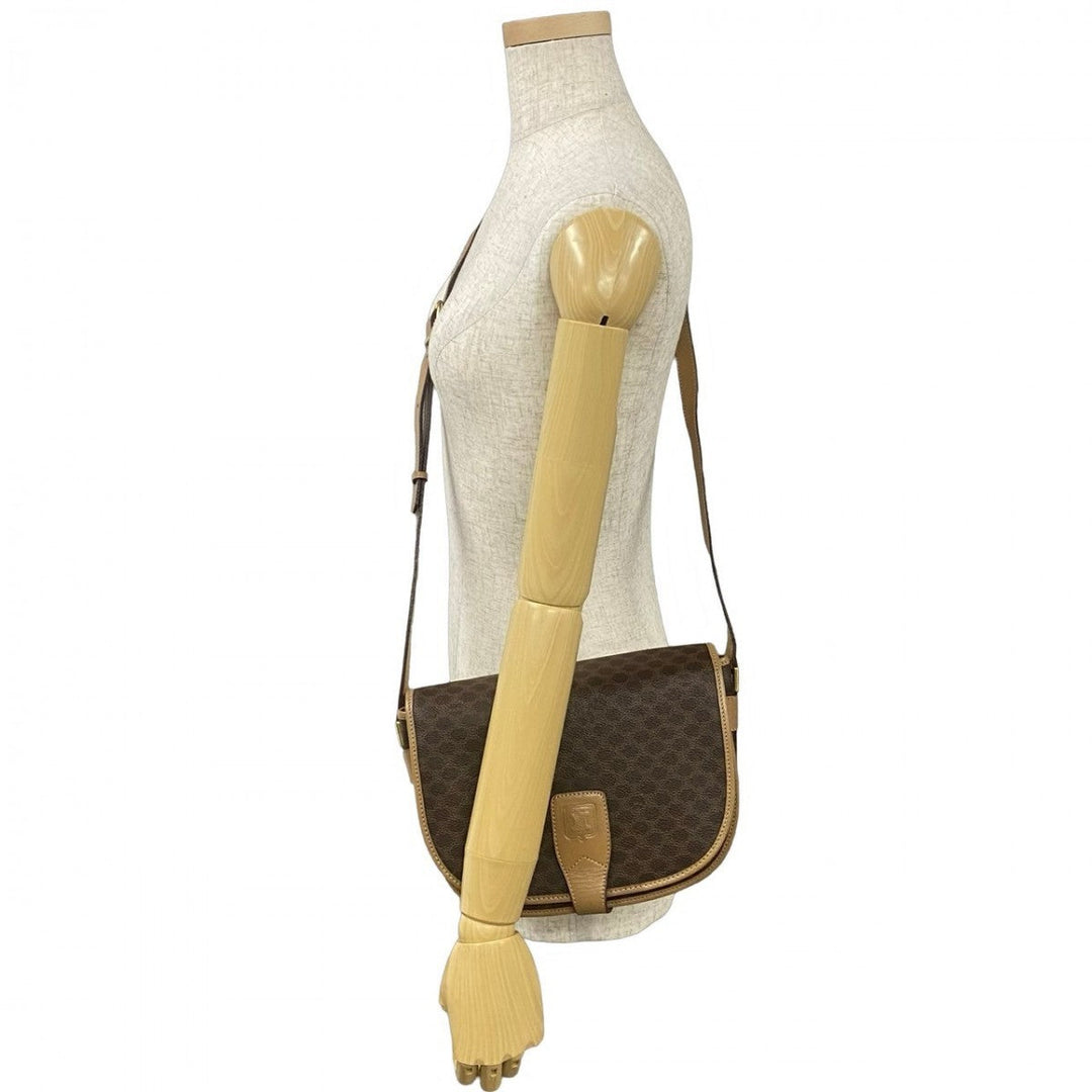 CELINE Shoulder Bag leather Brown