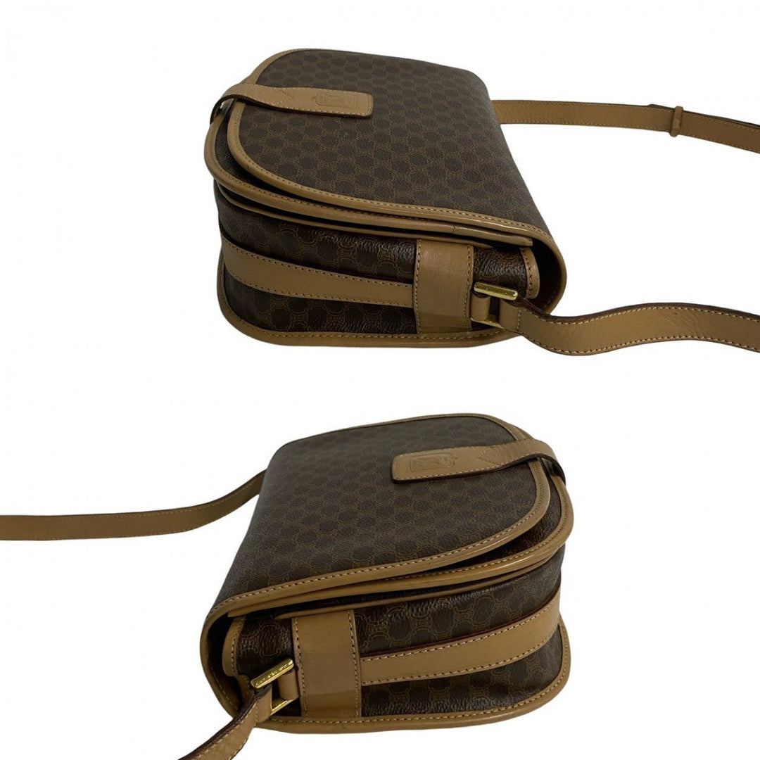 CELINE Shoulder Bag leather Brown