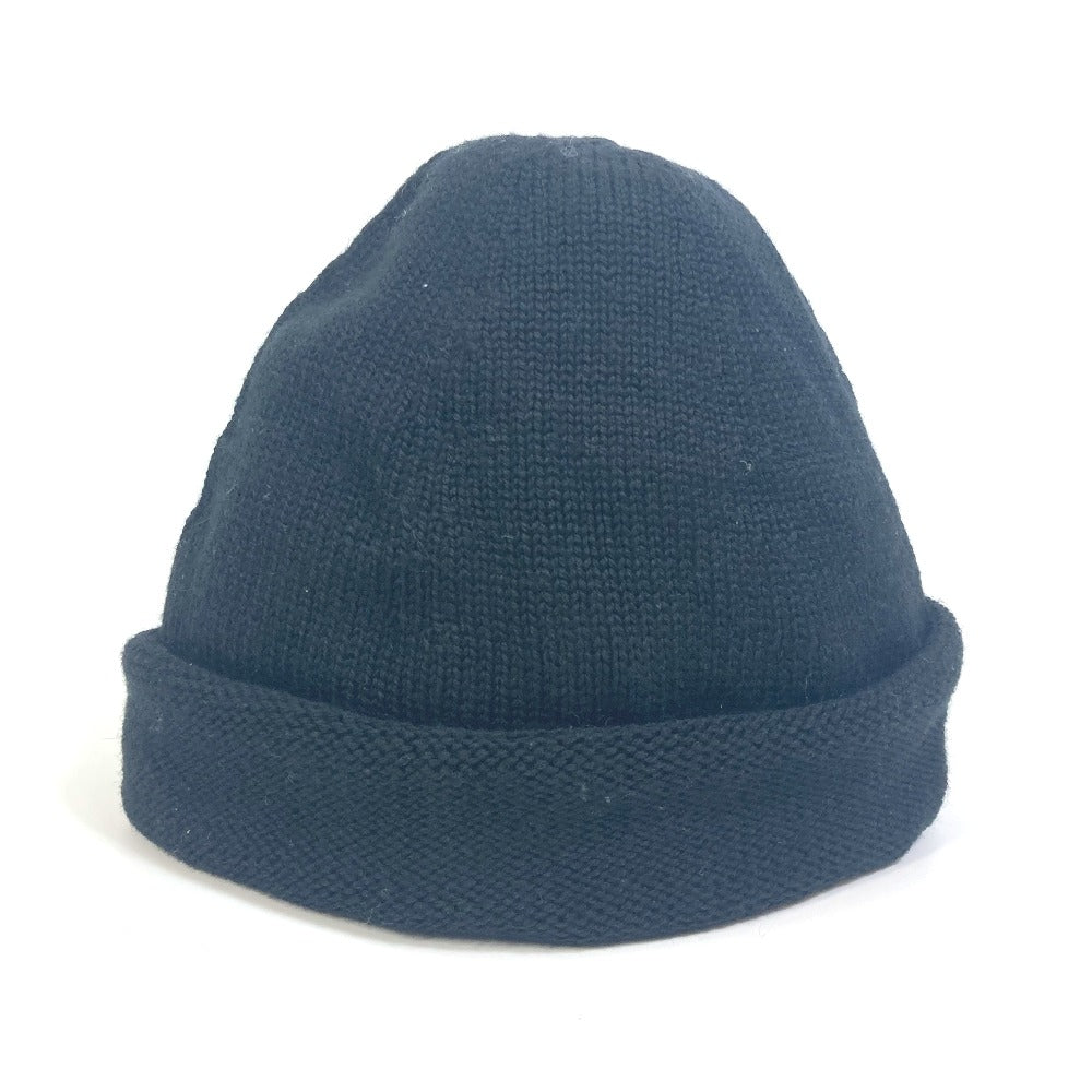 GUCCI Knit hat wool black Sherry line mens M Used Authentic