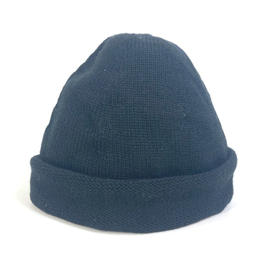 GUCCI Knit hat wool black Sherry line mens M Used Authentic