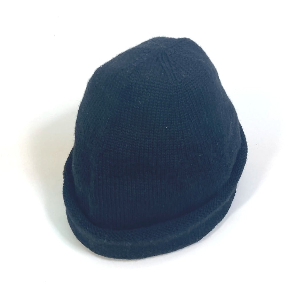 GUCCI Knit hat wool black Sherry line mens M Used Authentic