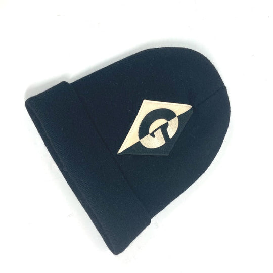 GUCCI Knit hat wool black beanie hat knit hat knit cap logo mens Used Authentic