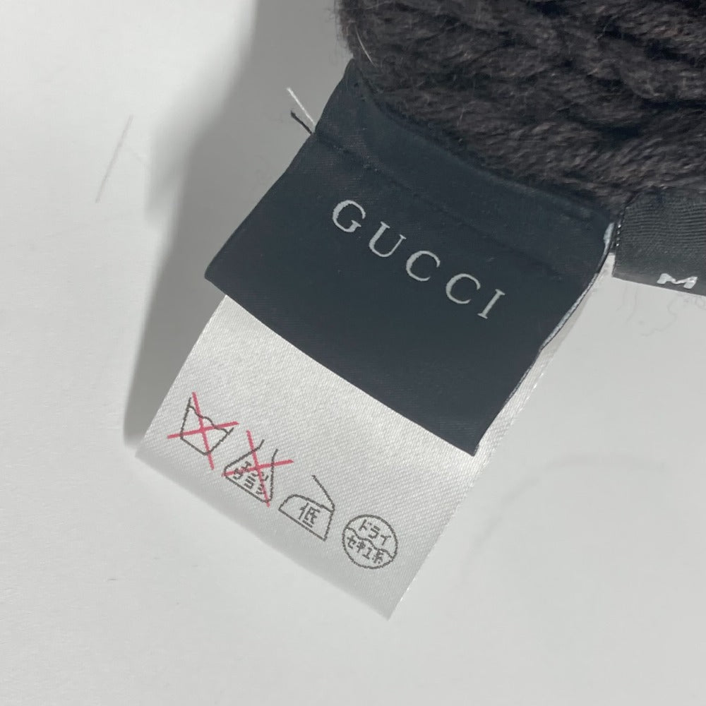 GUCCI Knit hat 300052 wool Brown GG Women(Unisex) M Used Authentic