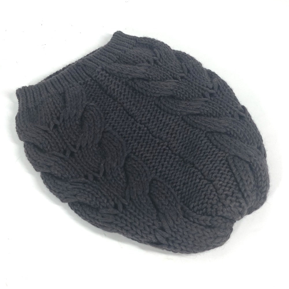 GUCCI Knit hat 300052 wool Brown GG Women(Unisex) M Used Authentic