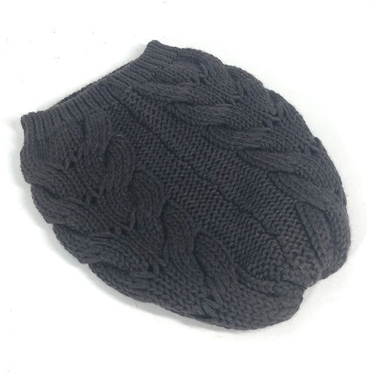 GUCCI Knit hat 300052 wool Brown GG Women(Unisex) M Used Authentic