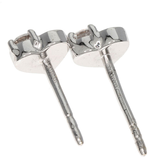 GUCCI Pierce K18WG Silver Heart diamond Women Used Authentic