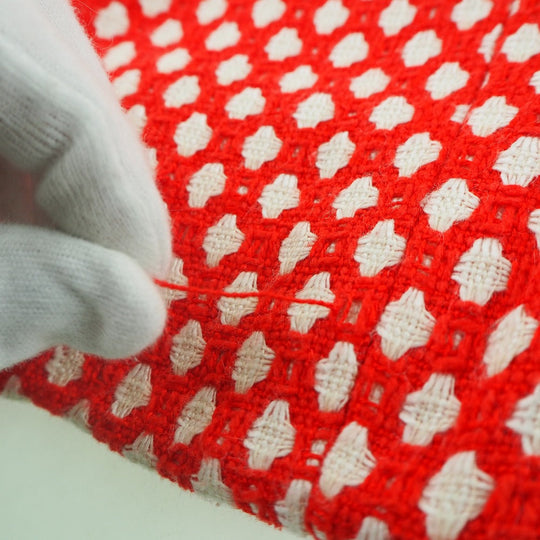 CHANEL skirt P32954V23394 Rayon, Bamboo, Cotton Red 2008 cruise collection COCO Mark button with mini back charm Women 34 Used Authentic