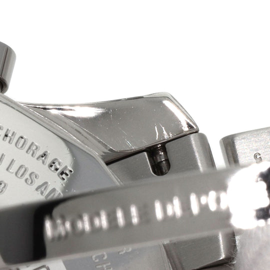 BREITLING Watches Mechanical Automatic A24322 Stainless Steel , Stainless Steel Silver Navitimer World black dial mens Used Authentic