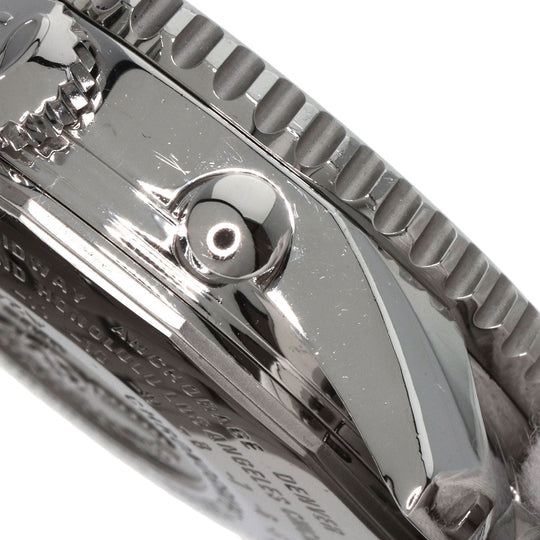 BREITLING Watches Mechanical Automatic A24322 Stainless Steel , Stainless Steel Silver Navitimer World black dial mens Used Authentic