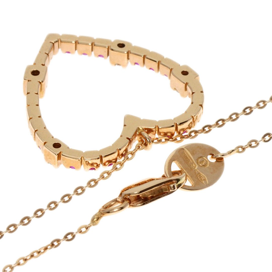 Damiani Necklace 18K Pink Gold gold San Lorenzo Pink Sapphire Diamond Women Used Authentic