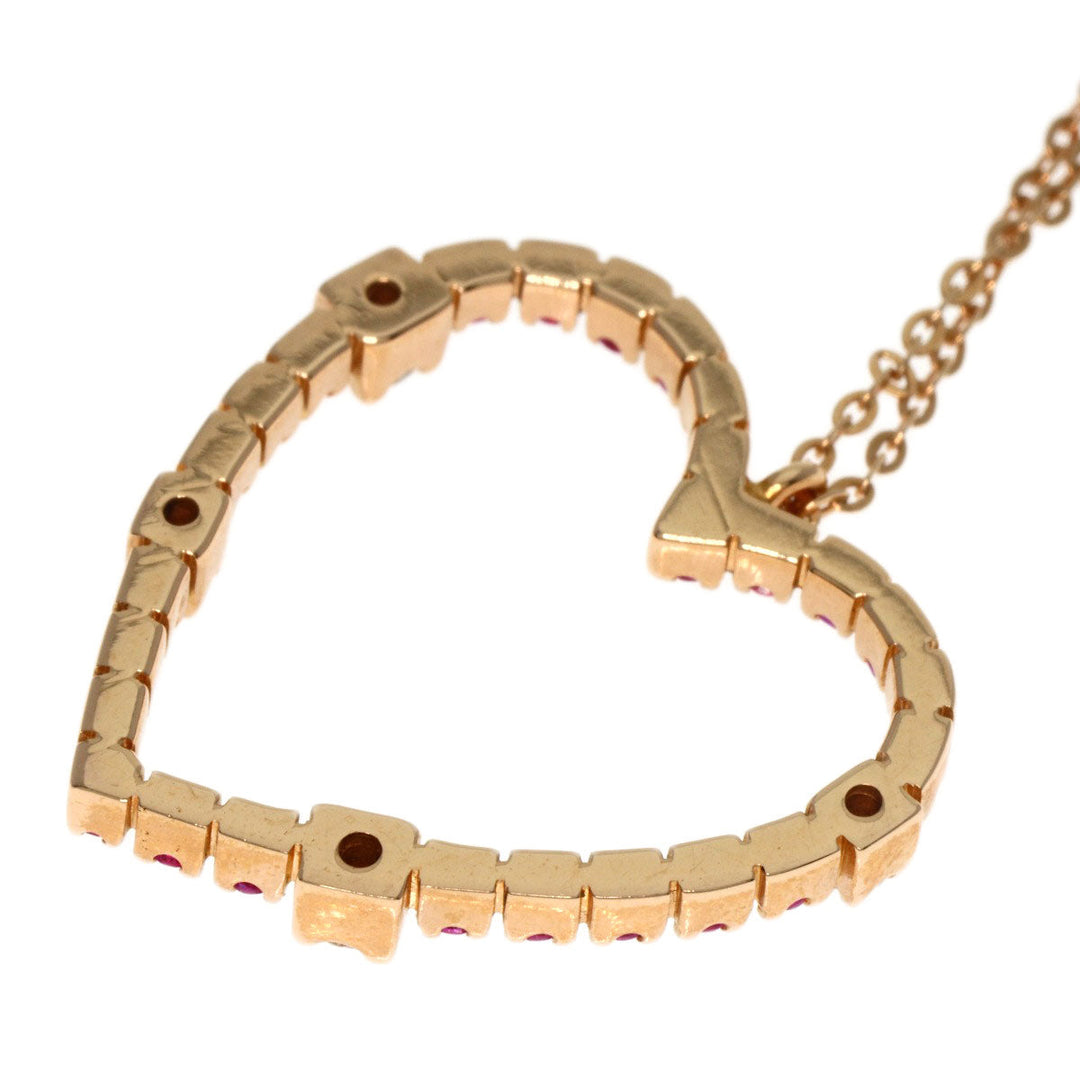 Damiani Necklace 18K Pink Gold gold San Lorenzo Pink Sapphire Diamond Women Used Authentic