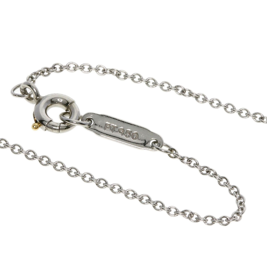 TIFFANY&Co. Necklace PT950 Silver Swing Drop Diamond Women Used Authentic
