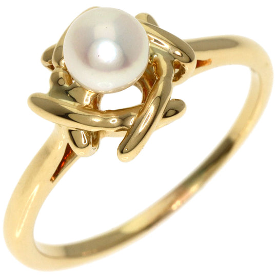 TIFFANY&Co. Ring 18K Yellow Gold gold Pearl Women Used Authentic