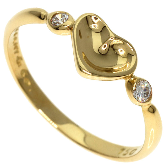TIFFANY&Co. Ring 18K Yellow Gold gold Full Heart 2P Diamond