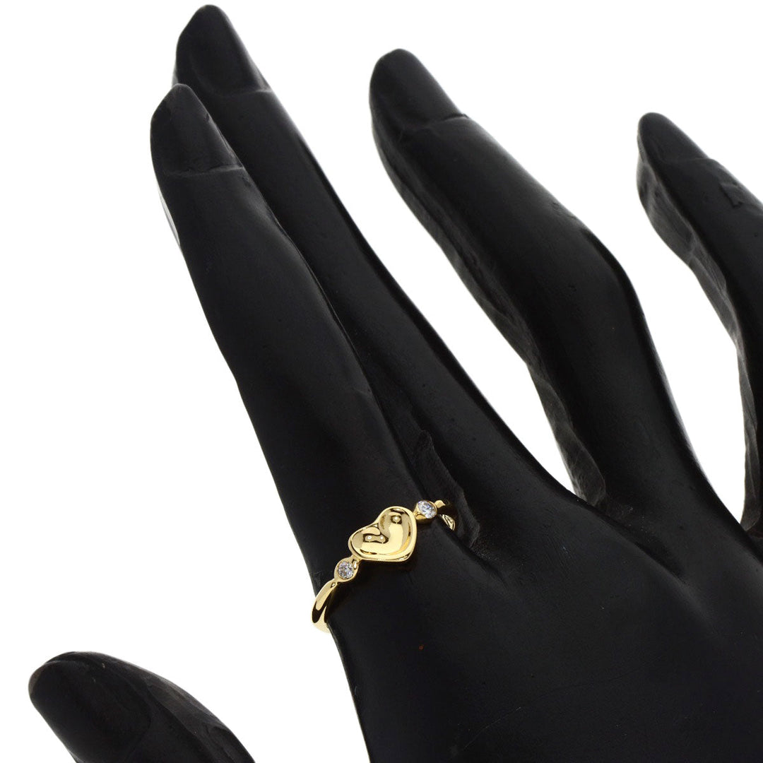 TIFFANY&Co. Ring 18K Yellow Gold gold Full Heart 2P Diamond