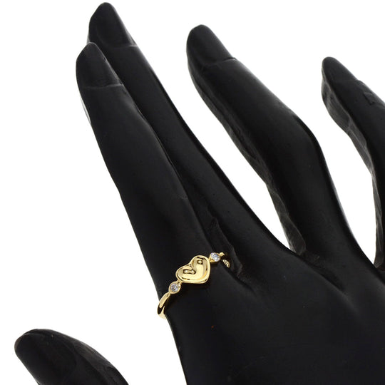 TIFFANY&Co. Ring 18K Yellow Gold gold Full Heart 2P Diamond