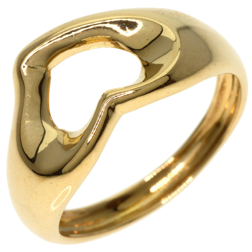 TIFFANY&Co. Ring 18K Yellow Gold gold Open heart Women Used Authentic