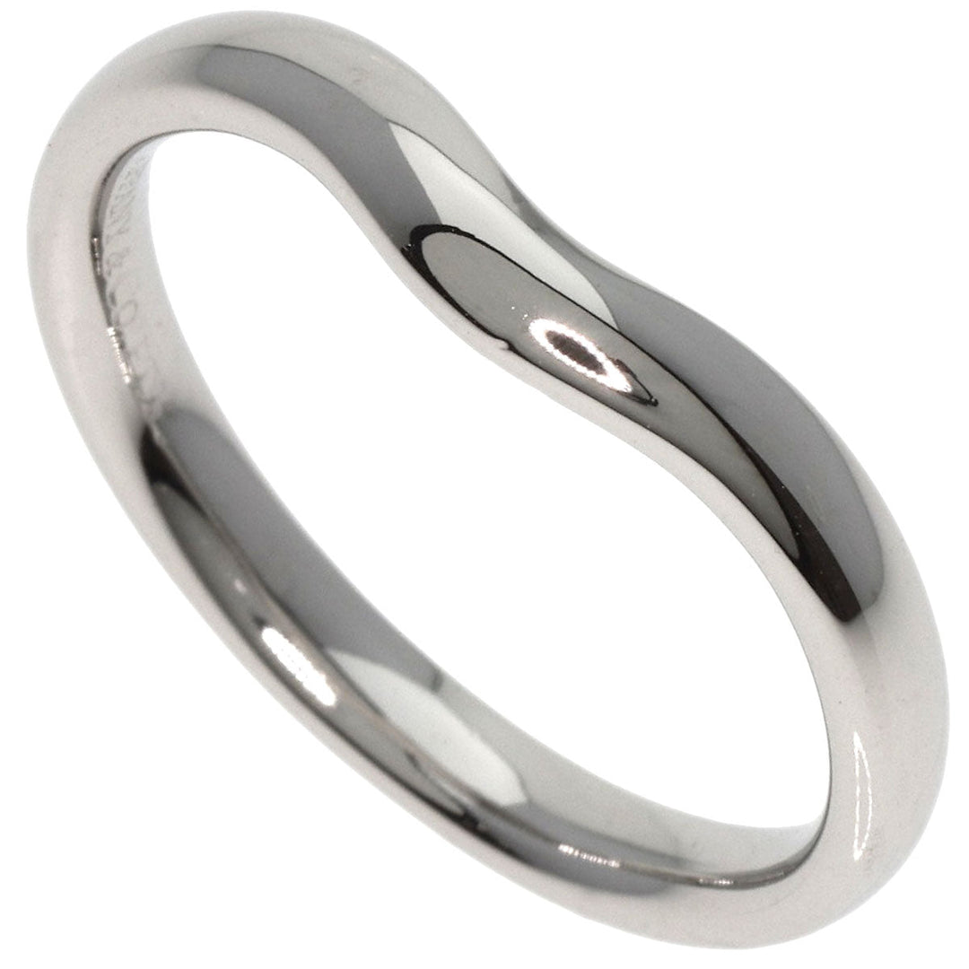 TIFFANY&Co. Ring PT950 Silver Curved band