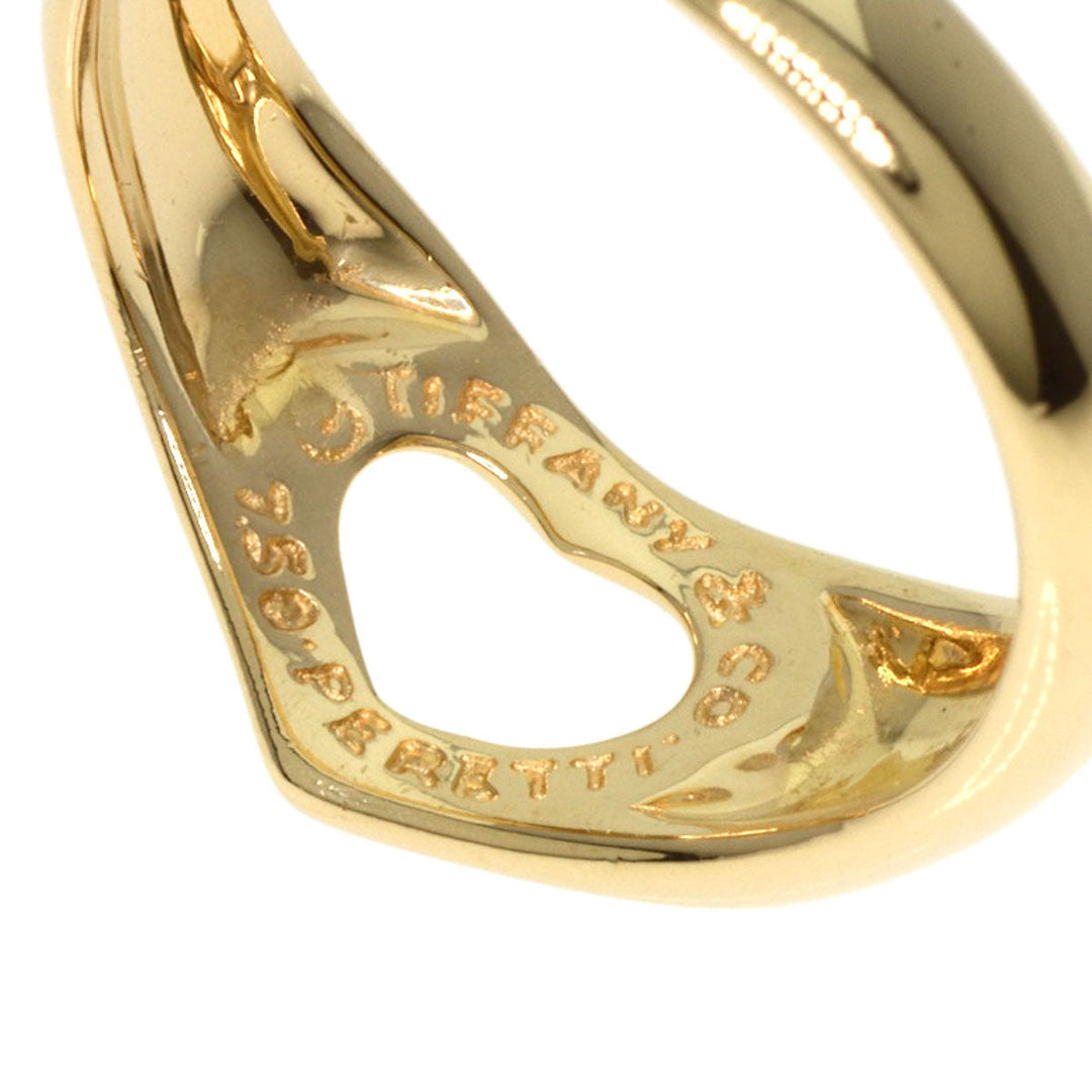 TIFFANY&Co. Ring 18K Yellow Gold gold Open heart Women Used Authentic