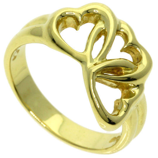 TIFFANY&Co. Ring 18K Yellow Gold gold Triple heart Women Used Authentic
