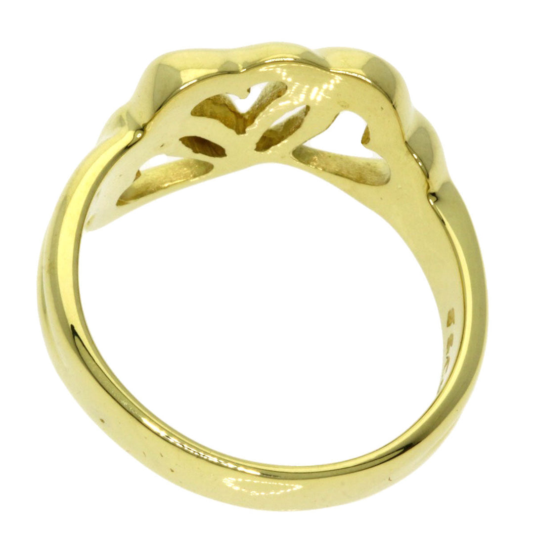 TIFFANY&Co. Ring 18K Yellow Gold gold Triple heart Women Used Authentic