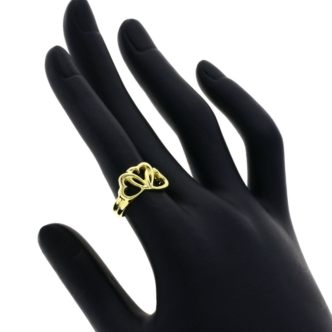TIFFANY&Co. Ring 18K Yellow Gold gold Triple heart Women Used Authentic