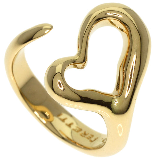 TIFFANY&Co. Ring 18K Yellow Gold gold Open heart Women Used Authentic