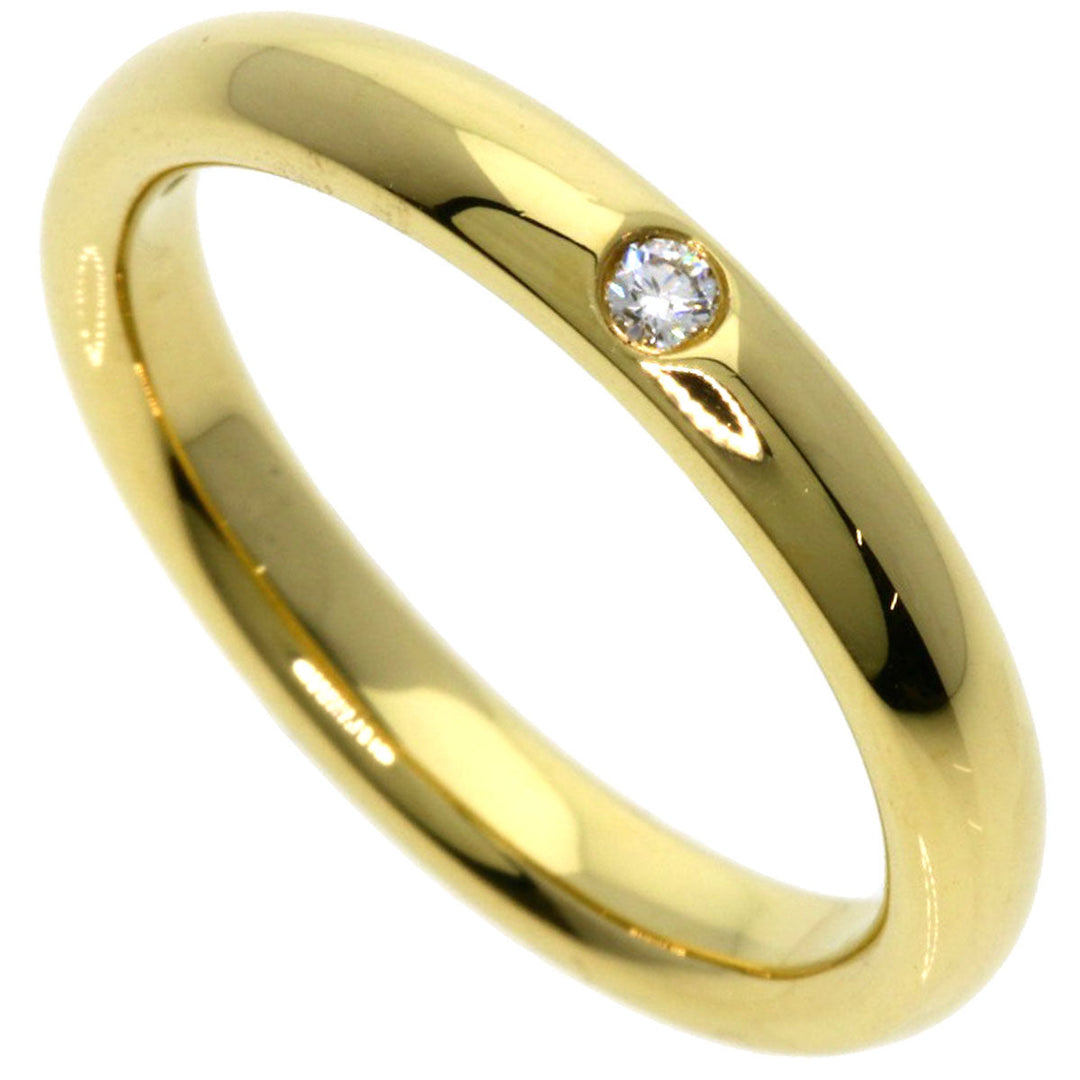 TIFFANY&Co. Ring 18K Yellow Gold gold Stacking band 1P diamond Women Used Authentic