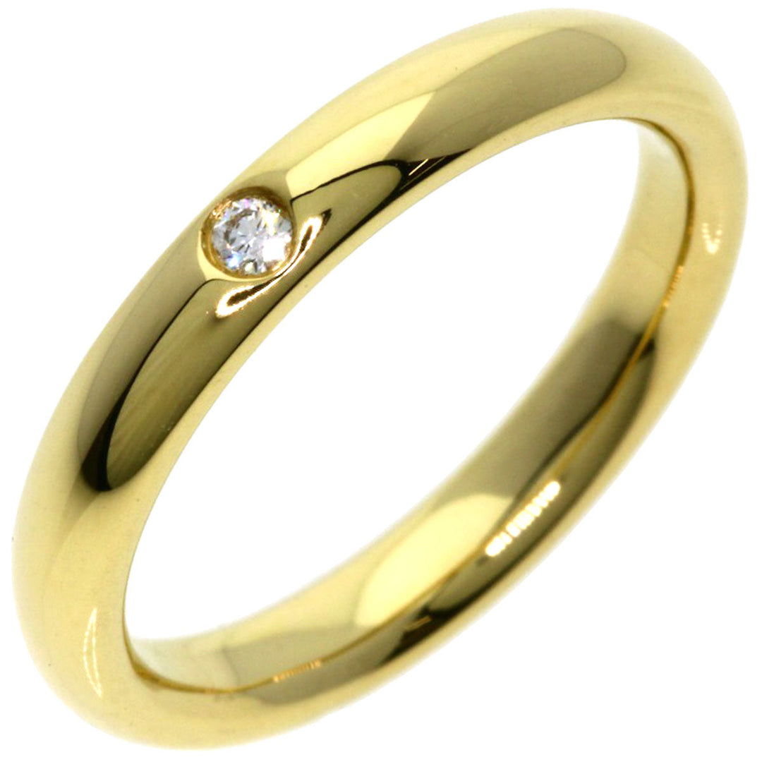 TIFFANY&Co. Ring 18K Yellow Gold gold Stacking band 1P diamond Women Used Authentic