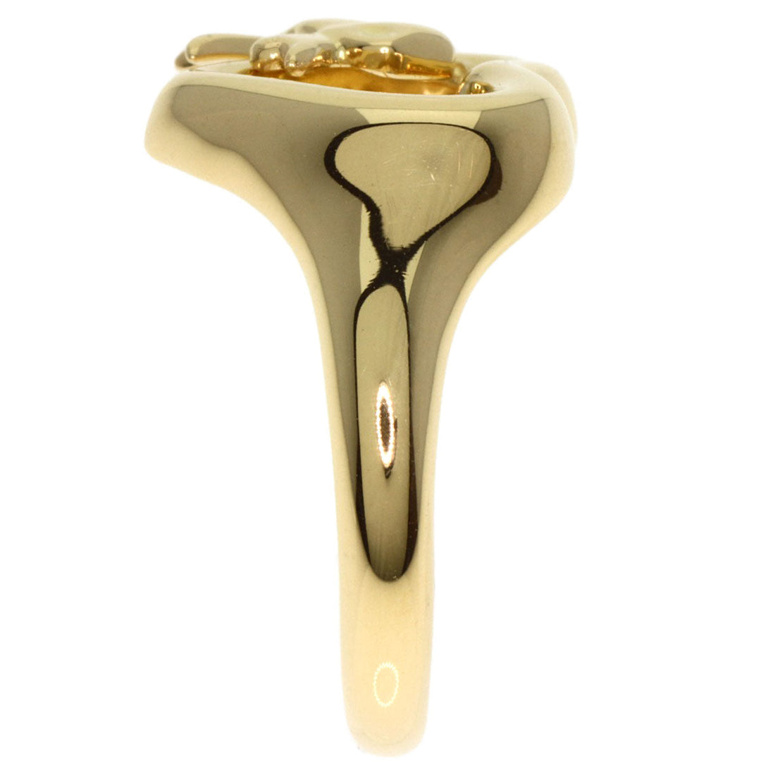 TIFFANY&Co. Ring 18K Yellow Gold gold Heart with Bow Women Used Authentic