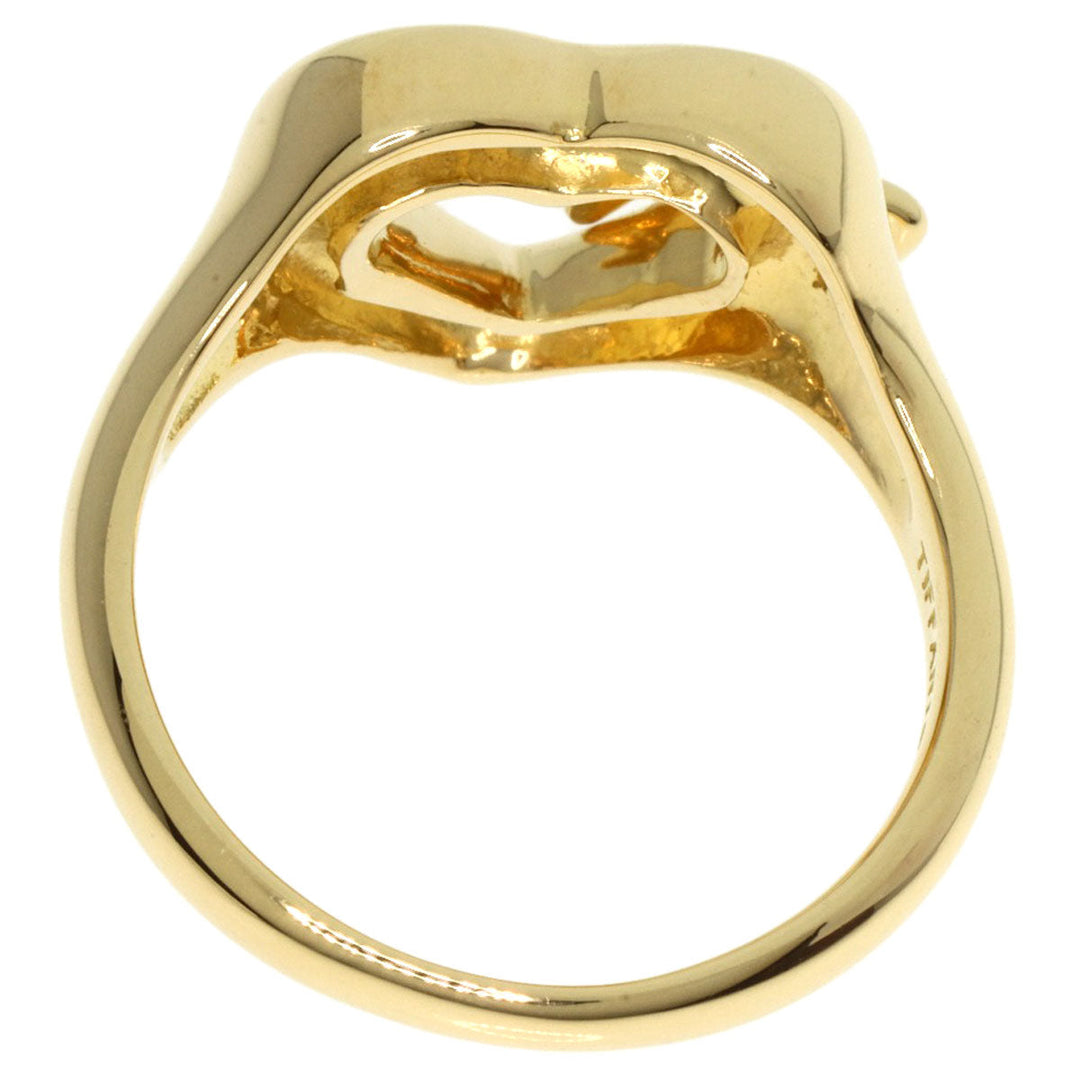 TIFFANY&Co. Ring 18K Yellow Gold gold Heart with Bow Women Used Authentic