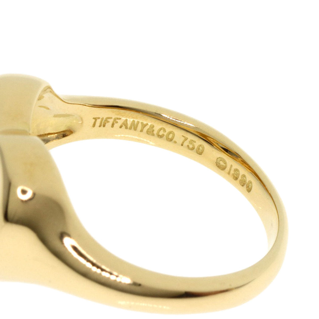TIFFANY&Co. Ring 18K Yellow Gold gold Heart with Bow Women Used Authentic
