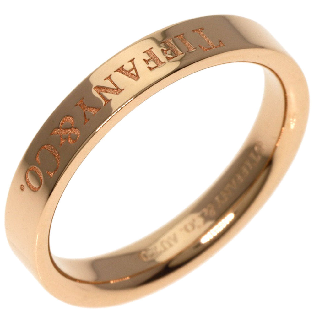 TIFFANY&Co. Ring 18K Pink Gold gold Flat band Women Used Authentic
