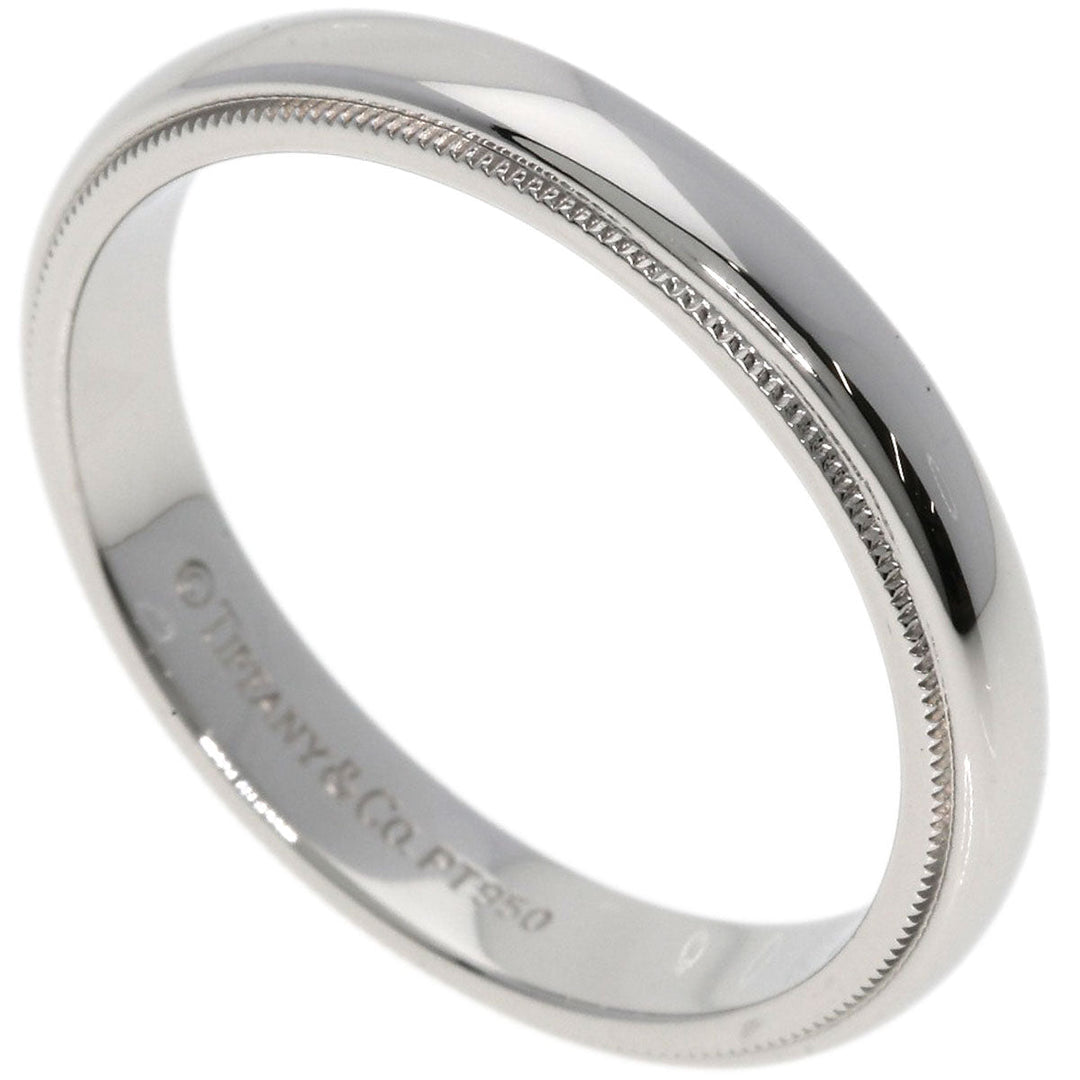 TIFFANY&Co. Ring PT950 Silver Milgrain unisex(Unisex) Used Authentic