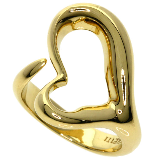 TIFFANY&Co. Ring 18K Yellow Gold gold Open heart Women Used Authentic