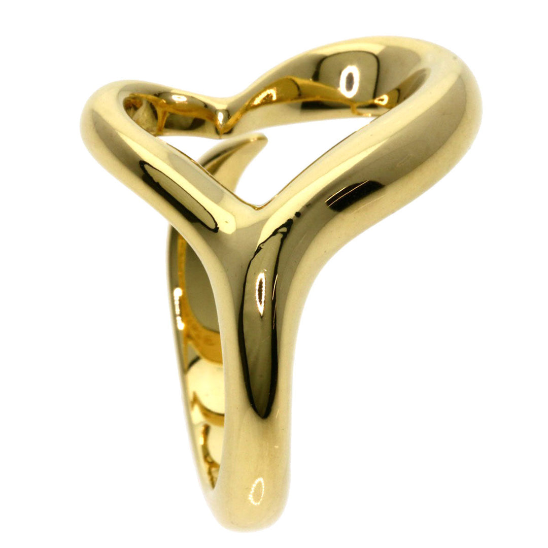 TIFFANY&Co. Ring 18K Yellow Gold gold Open heart Women Used Authentic