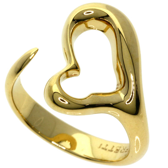 TIFFANY&Co. Ring 18K Yellow Gold gold Open heart Women Used Authentic