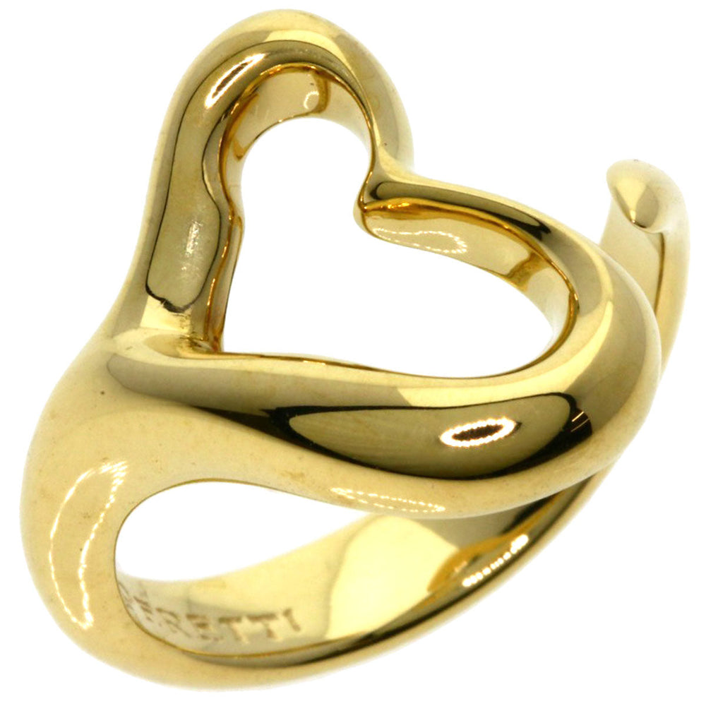 TIFFANY&Co. Ring 18K Yellow Gold gold Open heart Women Used Authentic