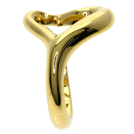 TIFFANY&Co. Ring 18K Yellow Gold gold Open heart Women Used Authentic
