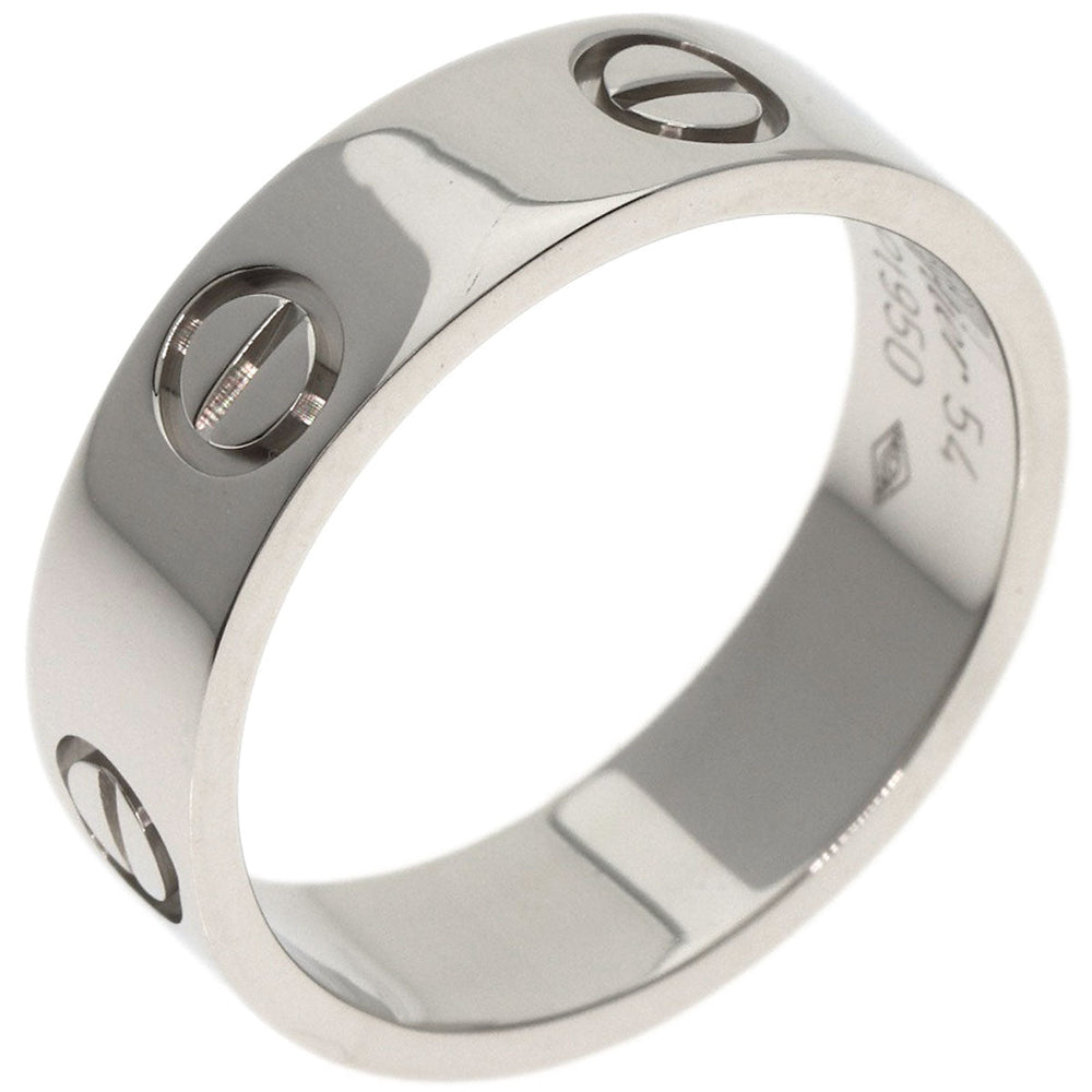 CARTIER Ring PT950 Silver Love Ring #54
