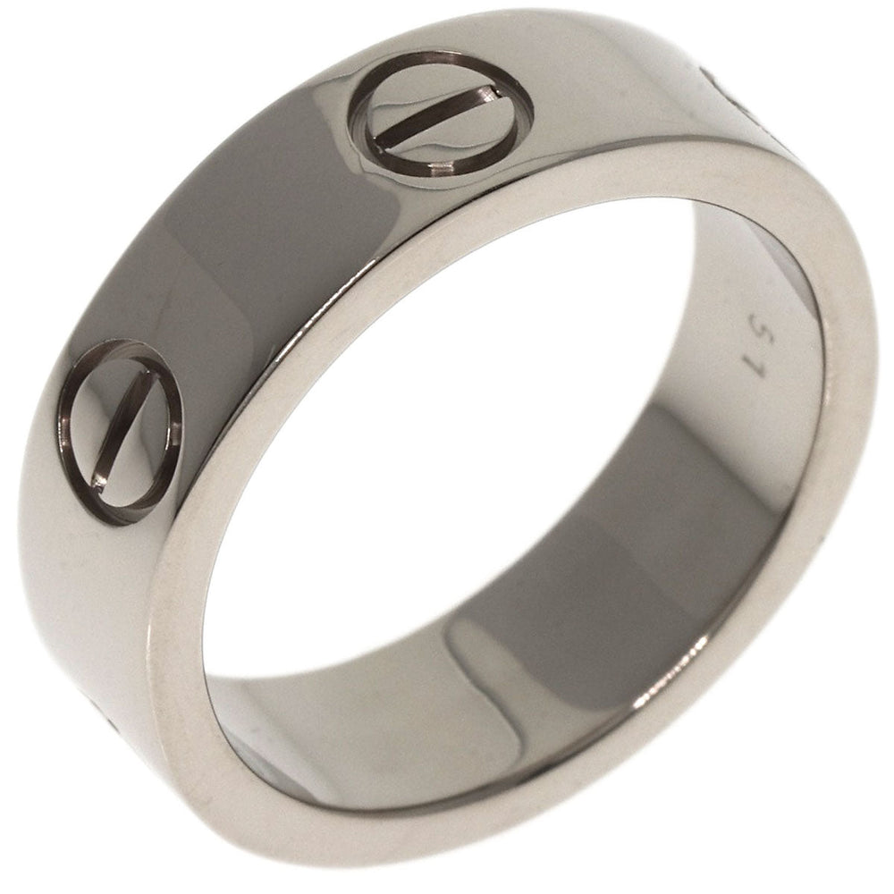 CARTIER Ring K18WG Silver Love Ring #51