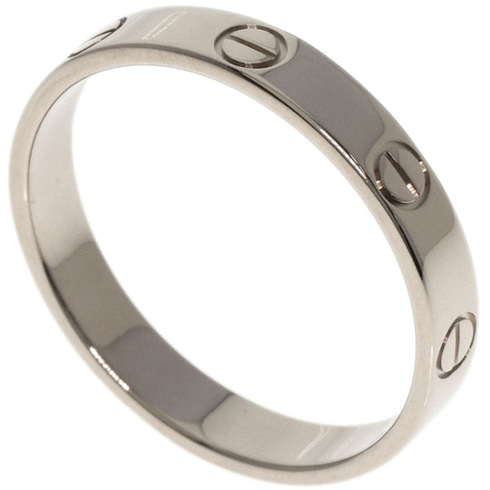 CARTIER Ring K18WG Silver Mini Love Ring #59