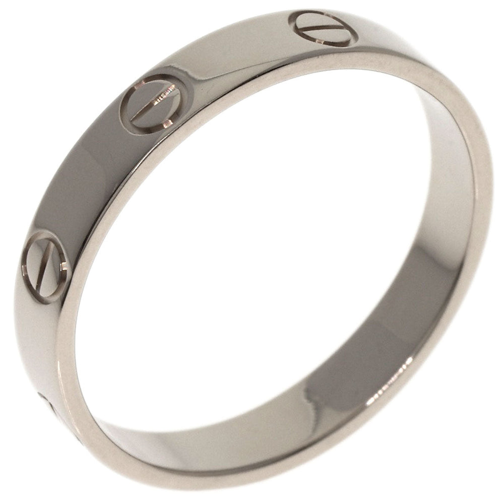 CARTIER Ring K18WG Silver Mini Love Ring #59