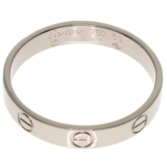 CARTIER Ring K18WG Silver Mini Love Ring #59