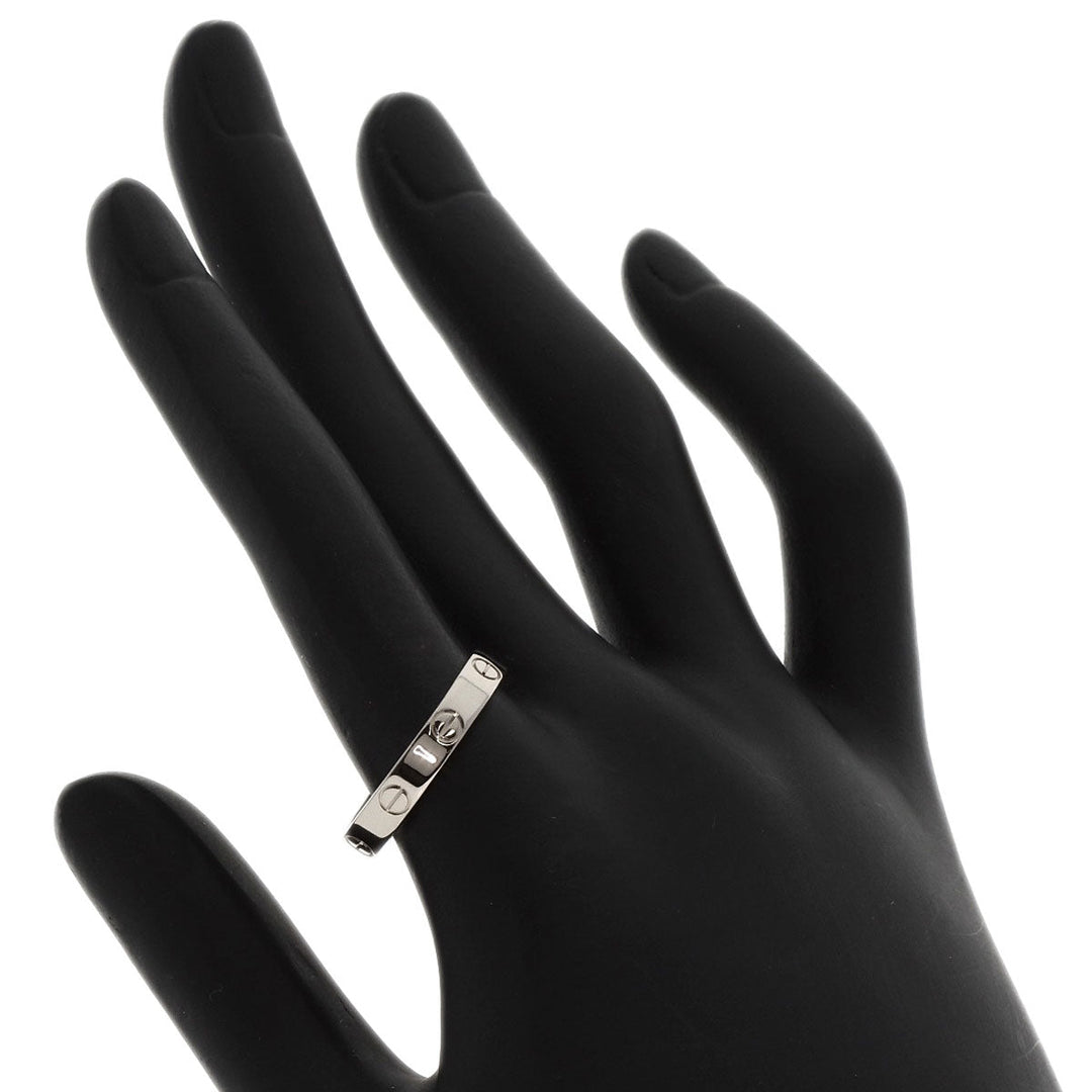 CARTIER Ring K18WG Silver Mini Love Ring #59