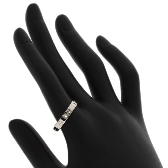 CARTIER Ring K18WG Silver Mini Love Ring #59