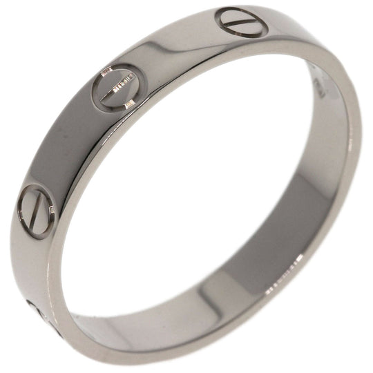 CARTIER Ring K18WG Silver Mini Love Ring #58