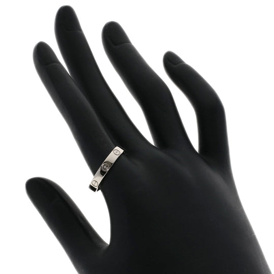 CARTIER Ring K18WG Silver Mini Love Ring #58