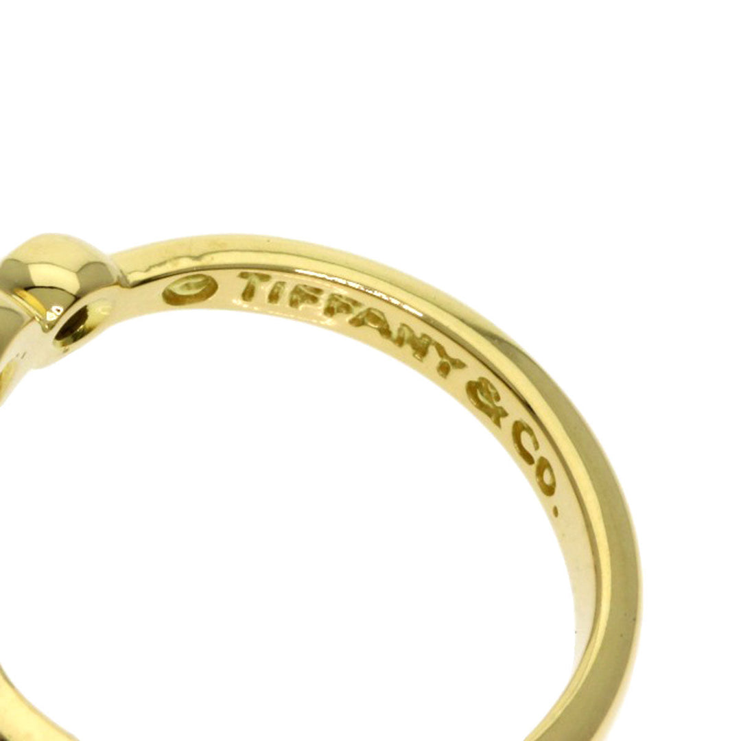 TIFFANY&Co. Ring 18K Yellow Gold gold Open Heart 2P Diamond
